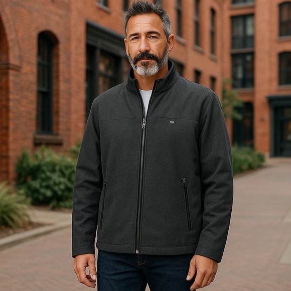 Tommy Hilfiger Men’s Lightweight Jacket  XL Gray Classic Full Zip Up Versatile - Picture 1 of 8